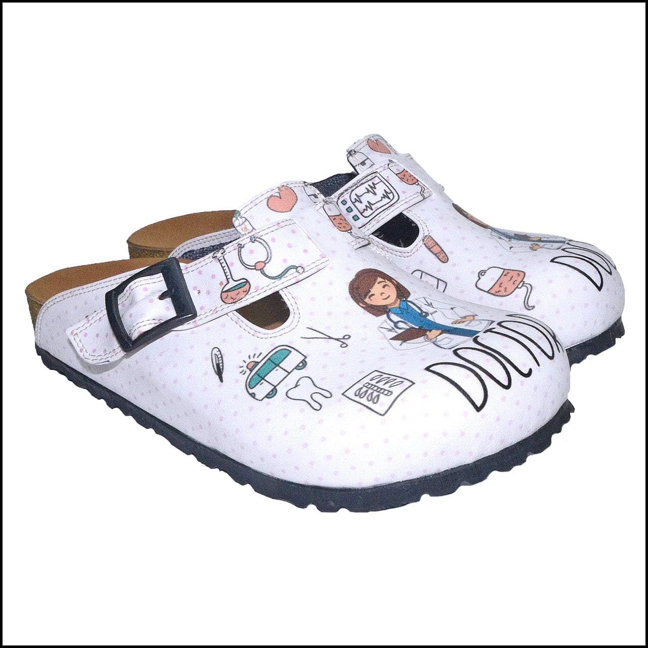 comfy white nursing shoes