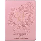 Find Rest Pink Faux Leather Devotional