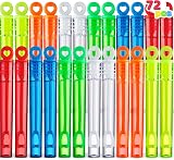 JOYIN 72 Pcs Mini Bubble Wands 2 Shapes 6 Colors Party Favors view 7