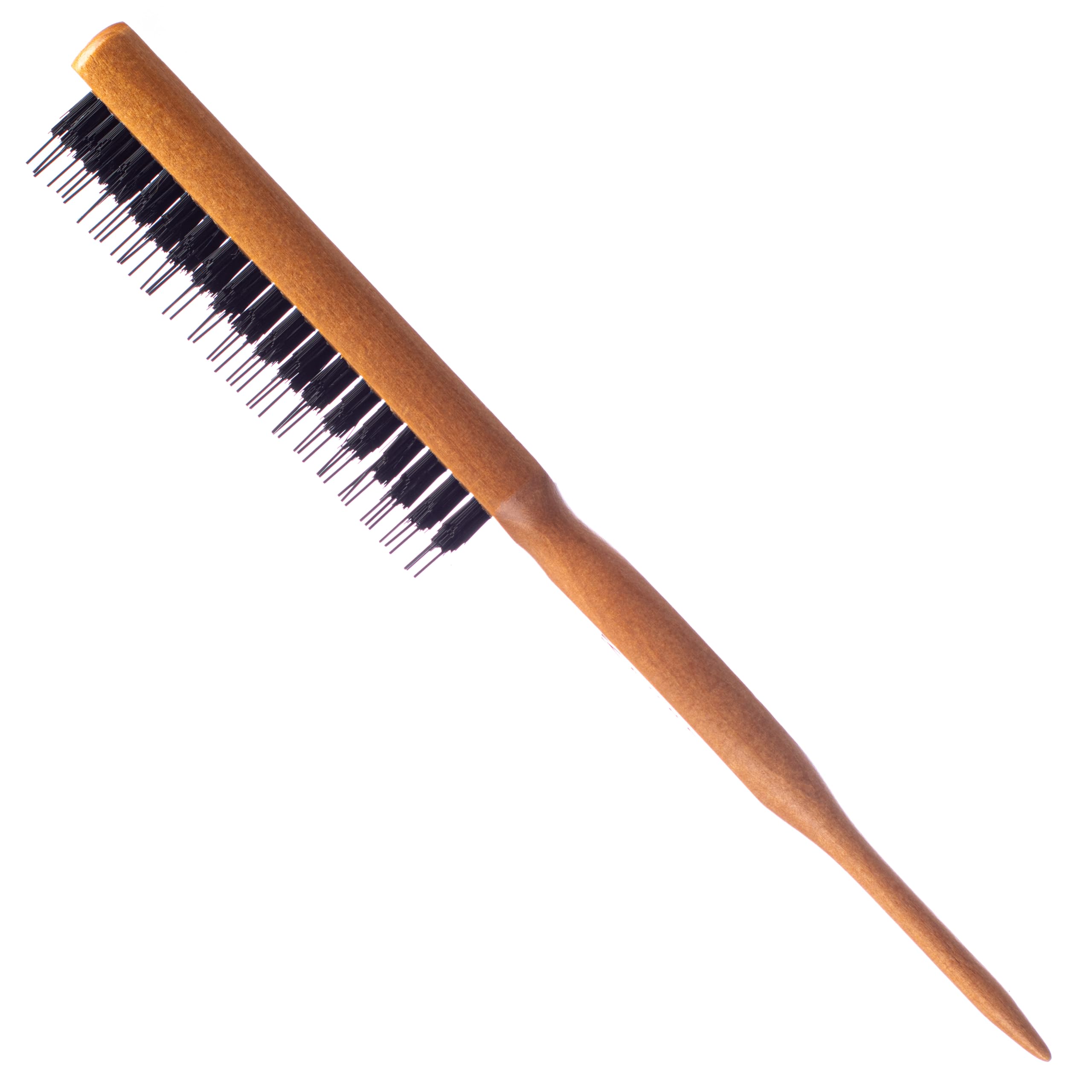 Kobe Professional Hairdresser's Wooden Teasing Brush - Ideal for Wigs, Updos & Hair Extensions