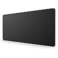 ETZ Large Gaming Mouse Pad,31.5 x 11.8 × 0.12 in with Stitched Edges,Extended Mousepad,Durable Non-Slip Natural Rubber Base,Washable Keyboard Pad,Desk Pad for Gamer,Office & Home,Black