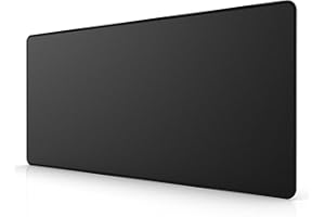 ETZ Large Gaming Mouse Pad,31.5 x 11.8 × 0.12 in with Stitched Edges,Extended Mousepad,Durable Non-Slip Natural Rubber Base,Washable Keyboard Pad,Desk Pad for Gamer,Office & Home,Black