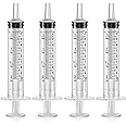 Frienda Large Plastic Syringe 4 Pack Measuring Syringe Tools Dispensing Multiple Uses(10 ml)
