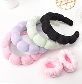 DRESHOW Spa Headband and Wristbands Set Makeup Skincare Non Slip view 8