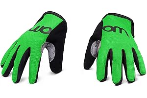 woom TENS Bike Gloves, Child’s & Youth Bicycle Full Finger Protection with Grip for Road Cycling & Mountain Biking (Boys & Girls)