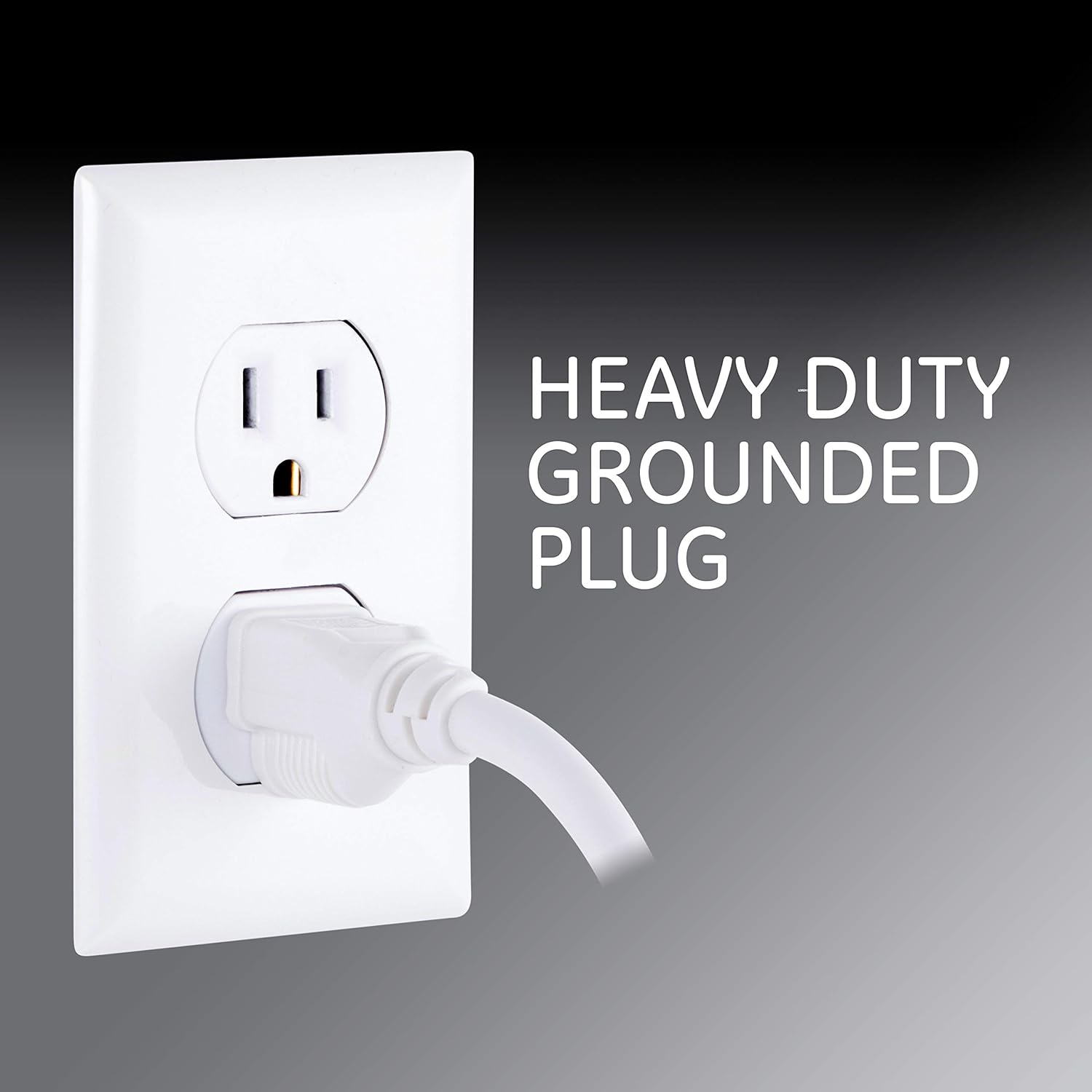 GE 4-Outlet Surge Protector, 2 USB Ports, 3 Ft Power Cord, 450 Joules, Twist to Lock Safety Covers, Automatic Shutdown Technology, Circuit Breaker, Warranty, UL Listed, White, 14090: Home Audio & Theater