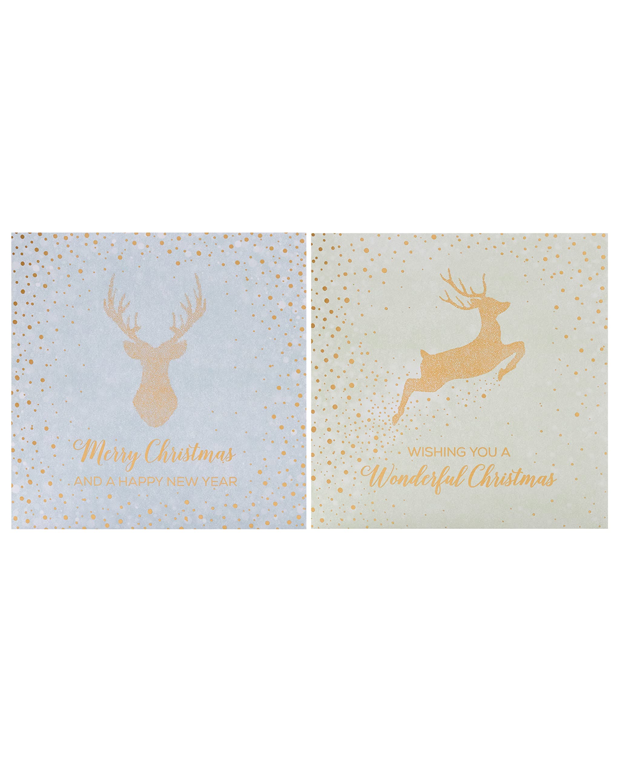 Box of 10 Stags British Heart Foundation Charity Christmas Cards In 2 Designs 556969