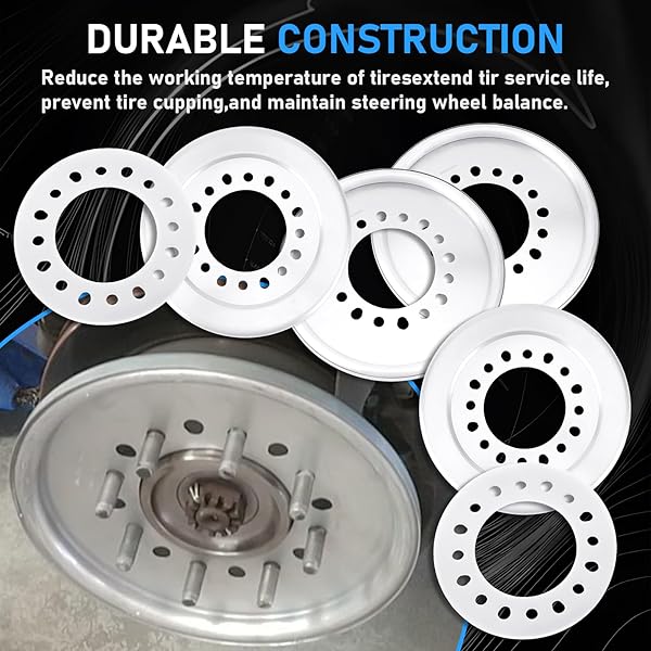 GAGSU WHEEL BALANCERS 300-318 COMPATIBLE WITH FORD/DODGE/CENTRAMATIC WHEEL /8 BOLT WHEELS 3/4 TON AND 1-TON SINGLE REAR WHEEL, 4 BALANCERS INCLUDED