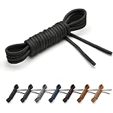 Benchmark Dress Shoe Laces - Extra Thin Waxed Cotton Shoelaces for Dress Shoes and Boots - 30, 33 or 36 Inch Lengths