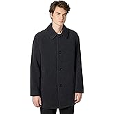 Cole Haan Men's Button Up Wool Plush Car Coat