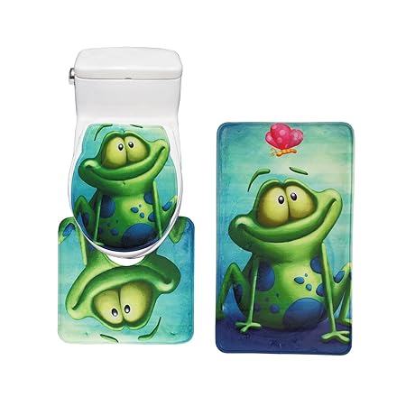 Bearbae Lot De 3 Tapis De Bain De Salle De Bain Pedestal