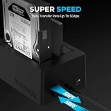 Sabrent Dual HDD Docking Station 2 Bay SATA SSD HDD Cloner USB 3.2 5Gbps EC-HD2B view 6