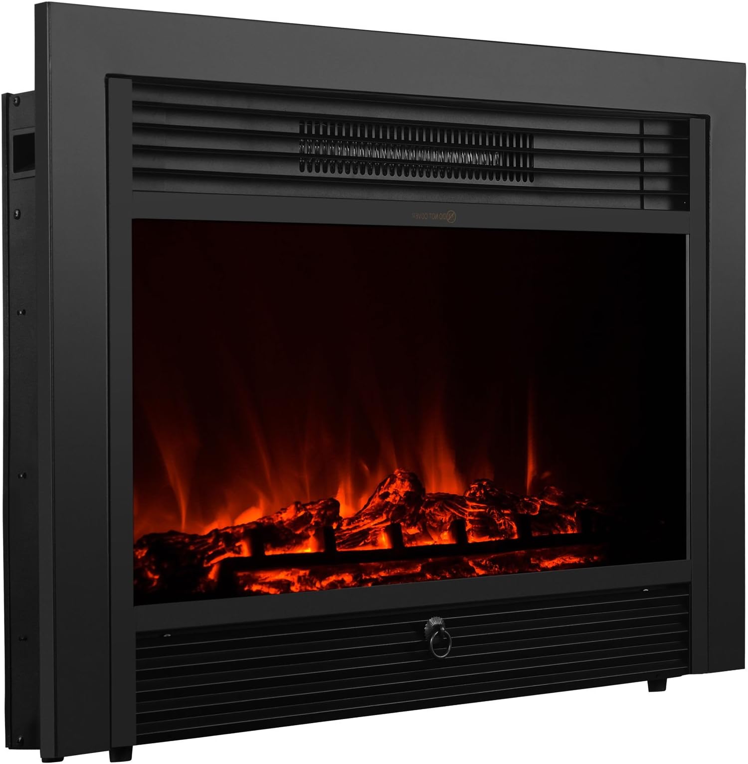 Homejoys Embedded 28.5" Electric Fireplace Insert Heater Log Flame with Remote Control, 3D Patented Flame Heater, Hearth Electric Insert with Heater Home