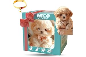 Heykomi 2026 New Ai Robot Dog, Nicco - My Smart Realistic Robot Dog Puppy That Acts Like a Real Dogs, Interactive Plush Robots Dogs for Adults, Walking, Barking, Tail Wagging, Gift for Pet Lovers