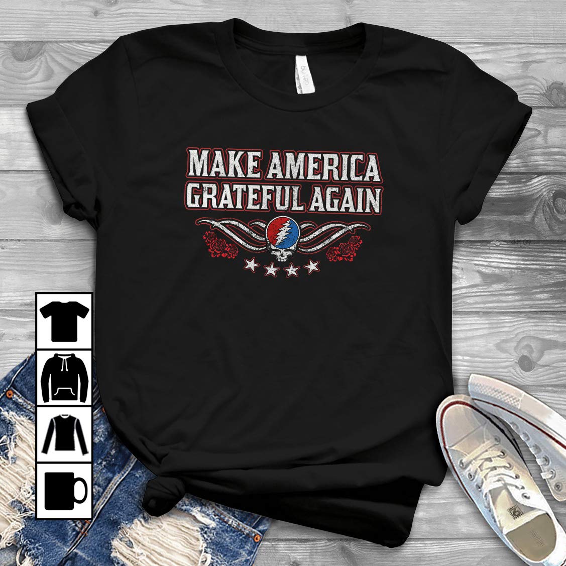 grateful dead make america grateful again t shirt