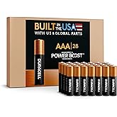 Duracell Coppertop AAA Alkaline Batteries with POWER BOOST Ingredients, 28 Count (Pack of 1), Long-Lasting Alkaline in Re-closable Pack for Quick Access and Organized Storage
