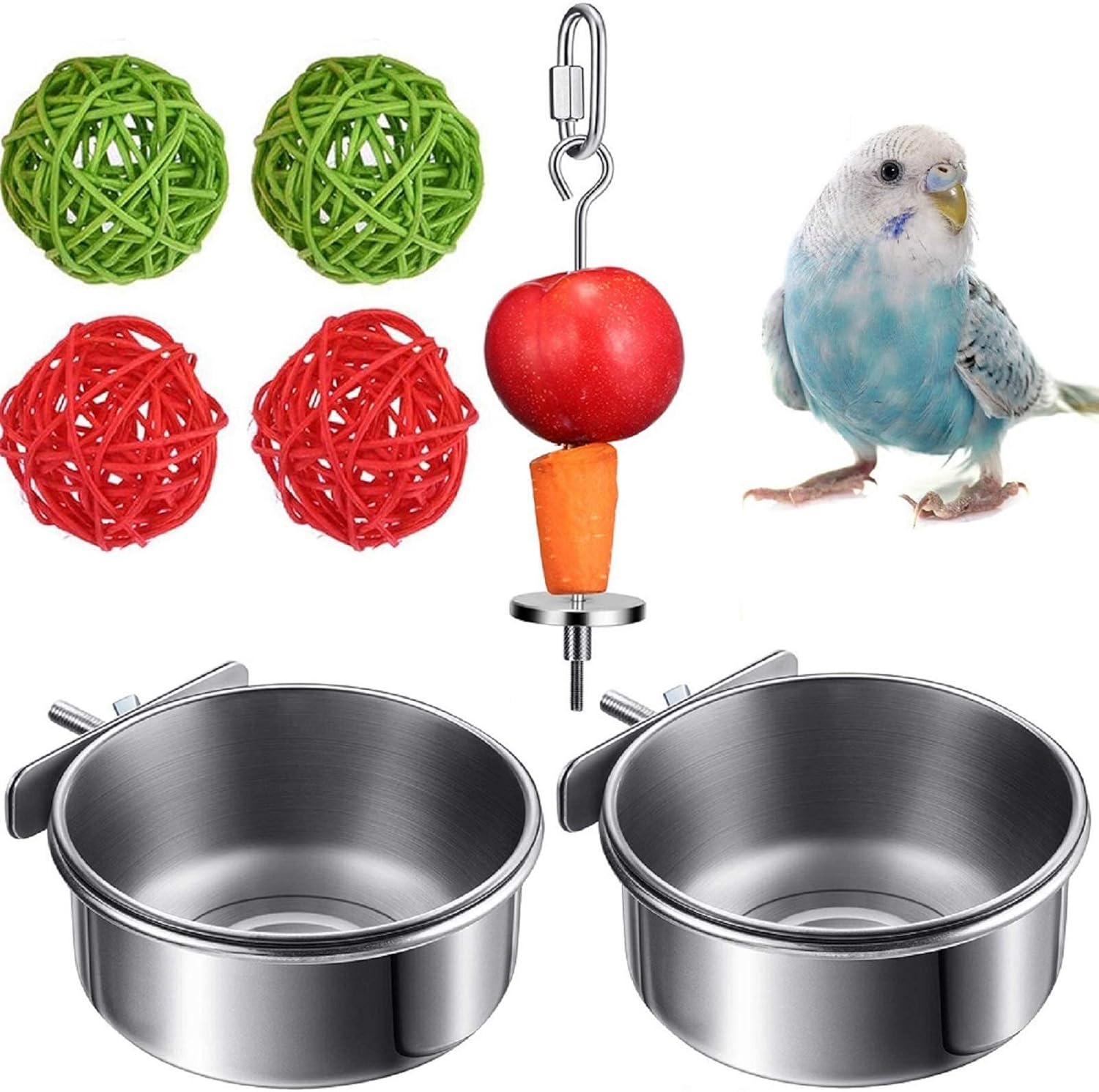 parrot feeding bowls