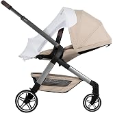 Joolz Stroller Sun Cover &ndash; UPF 50+ UV Protection, Breathable Mesh Panels, Magnetic Attachment, Lightweight Sun Shade with Storage Pouch, Compatible with Joolz Hub&sup2; and AER+/Aer2 Strollers