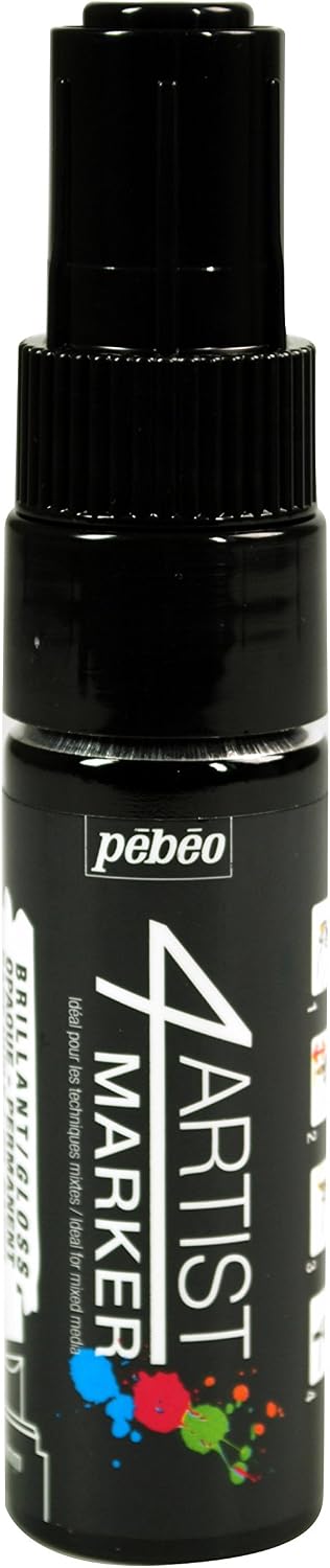 PEBEO INC 580224 MARKER 4ARTIST BLACK, Metal, 3 x 3 x 13 cm