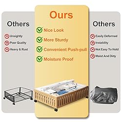 Landmok Bamboo Under Bed Storage