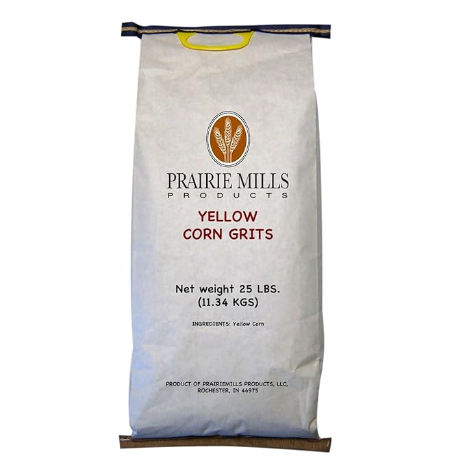 Prairie Mills Yellow Corn Grits 25 lb. bag by Prairie Mills