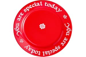 Xylarnoveth You Are Special Today Red Plate – 10.6-Inch Ceramic Celebration Plate for Birthdays, Weddings, Anniversaries, Baby Showers, Graduations, Milestones, and Memorable Occasions