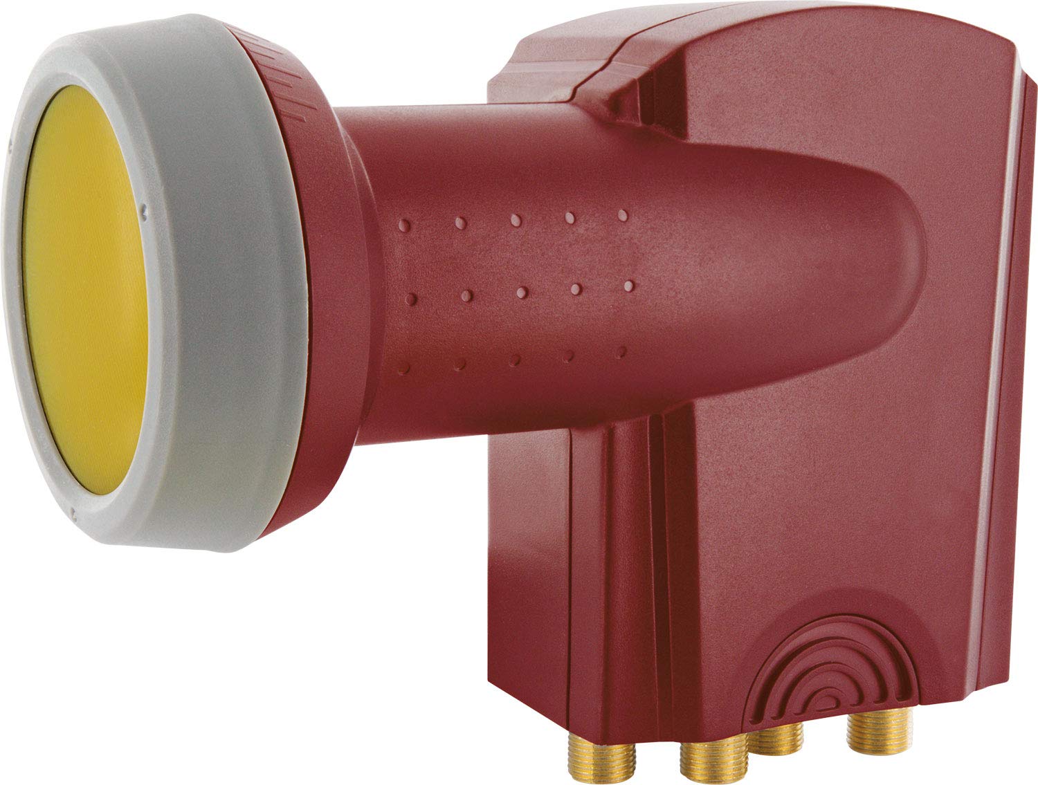 Schwaiger extremely heat resistant SUN Protect Quad LNB Brick Red