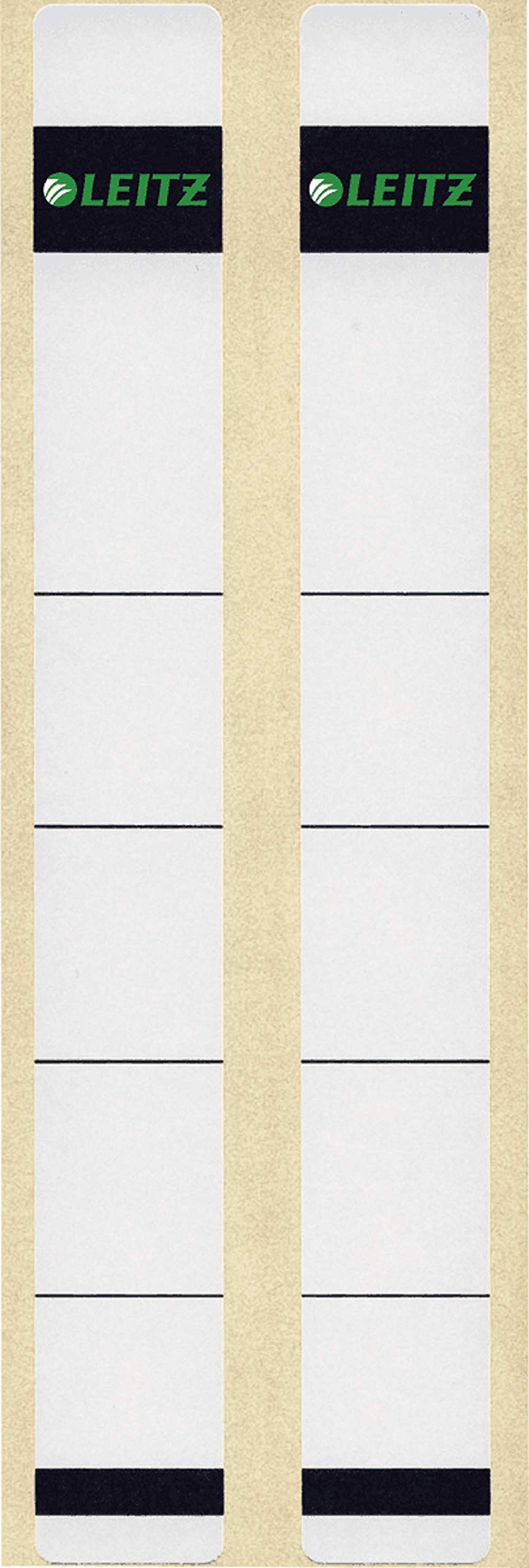 Esselte Leitz Spine Labels Self-Adhesive Paper/Short/Extra Narrow Pack of 10 Grey