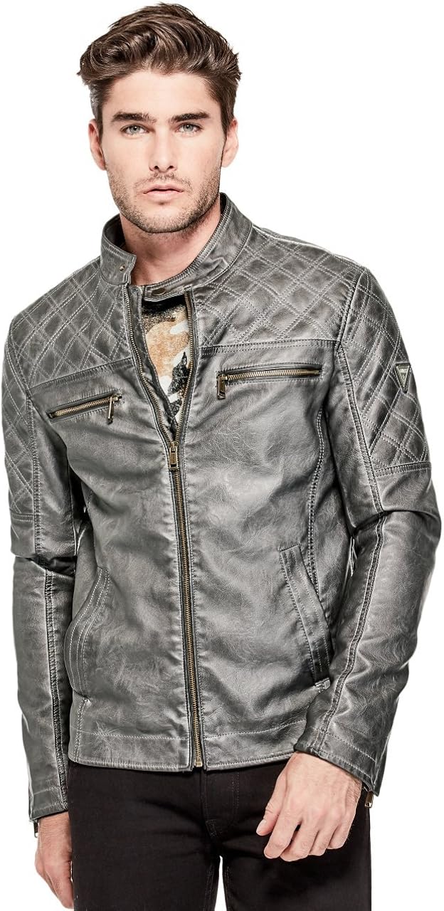 guess eco leather jacket