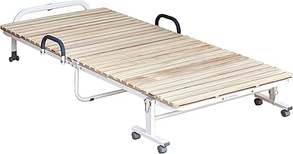 Amazon 折り畳みベッド Minimal ミニマル シングル 簡易ベッド すのこ コンパクト ホワイト ベッドフレーム オンライン通販