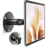 monTEK Anti-Theft Tablet Wall Mount Kiosk, Security Lock, Frameless, Black | Universal Compatibility with Fit 7&rdquo;-15&rdquo; Screen Size, Compatible with Ipad Series and Samsung Tab, Frameless Design, Black