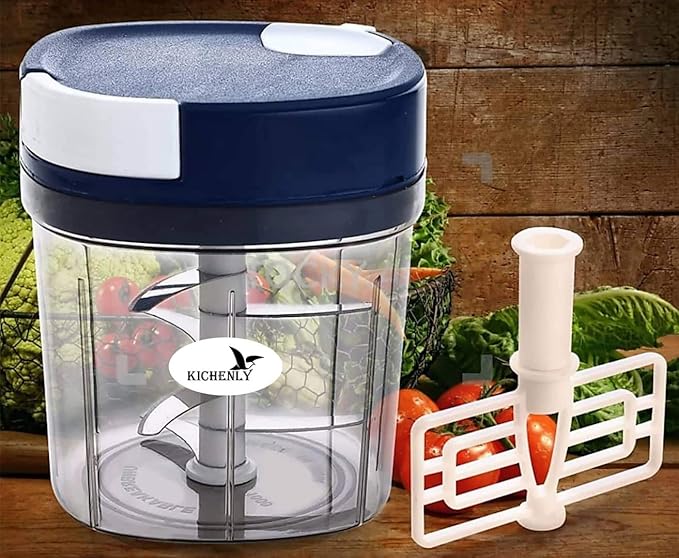 Buy 1000ml 2 in 1 with 6 Stainless Steel Blades Vegetable Chopper