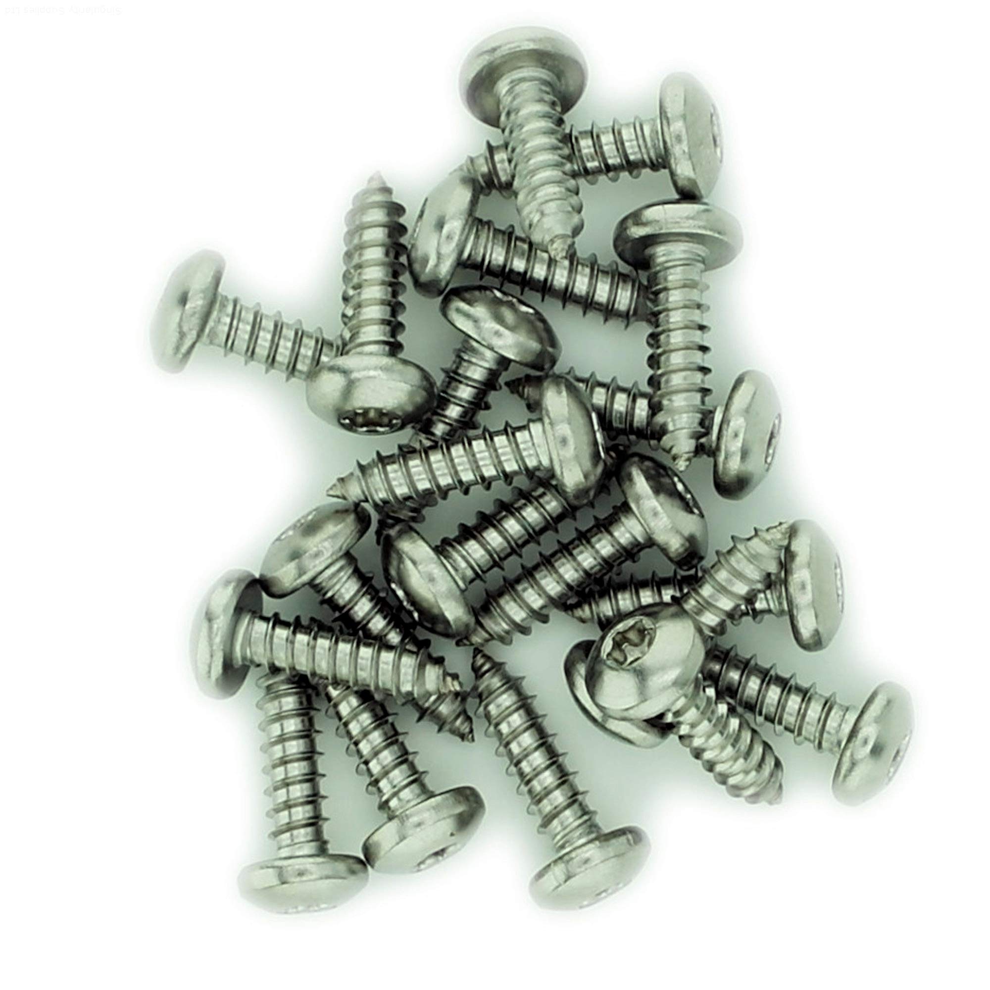 No.7 x 0.875 (3.9mm x 22mm) TX Pan Self-Tapping Screw - Stainless Steel (A2) (Pack of 20)