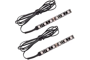 Kinstecks 2PCS 6LEDs Motorcycle LED Strip Light Bar Turn Signal Indicator Blinker Strip Lights Backup License Plate Strip Lig