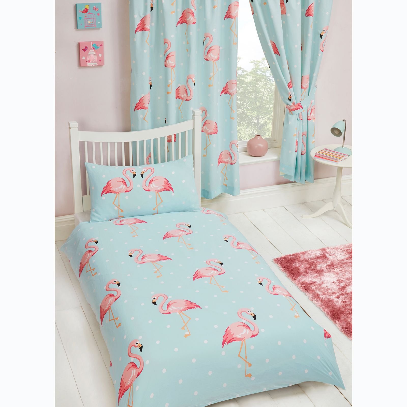 Fifi Single Duvet Cover Set + Matching Fully Lined 66" x 54" Curtains