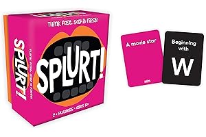 Gamewright - Splurt! - Portable Party Card Game - Think Fast. Say it First!,Pink