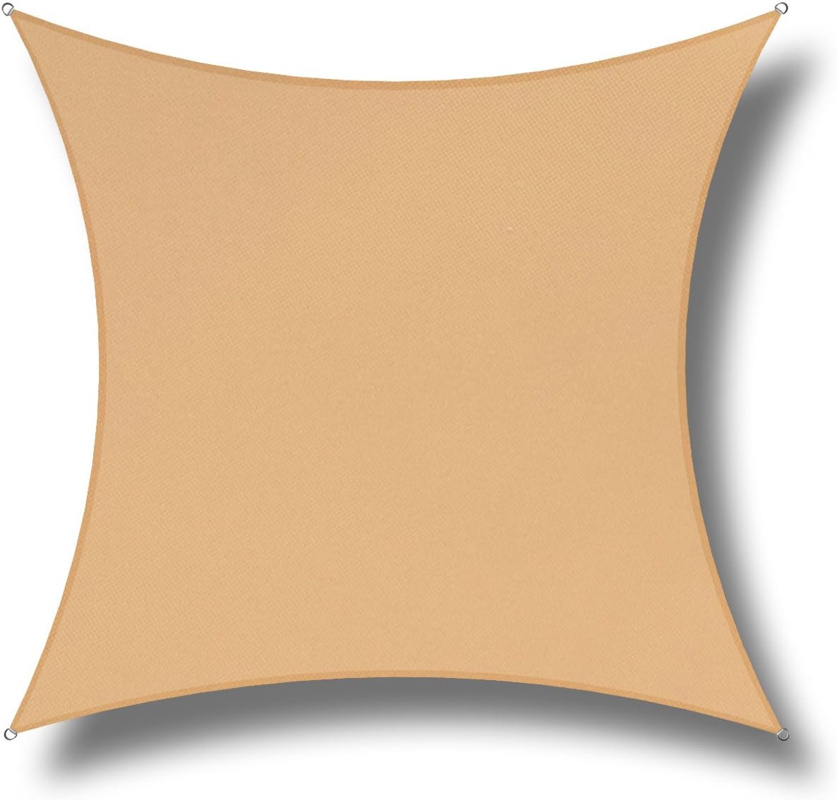 Jesay 10ft x 13ft Sun Shade Sails Canopy Rectangle Sand, Shade Sail UV Block for Patio Garden Outdoor Facility Activities and Pool Playground