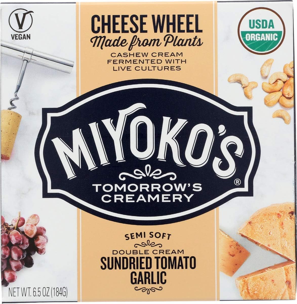 Miyokos Creamery (NOT A CASE) Double Cream Sundried Tomato Garlic Cheese Wheel