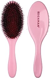 Denman Boar Bristle Hair Brush Style & Shine Smoother Pink Crush D81M