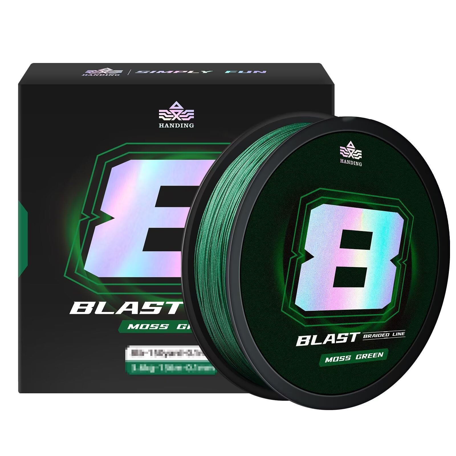 Photo 1 of HANDING Blast Braided Fishing Line - BFS Fishing Line - Water and Abrasion Resistant - No Stretch - Colored Fishing Line Braid for Extra Visibility (Pre-Wet Before Knot Tightening)