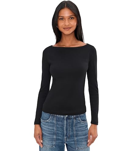 Amazon.com: Madewell The '90s Boatneck Tee in Compact Cotton