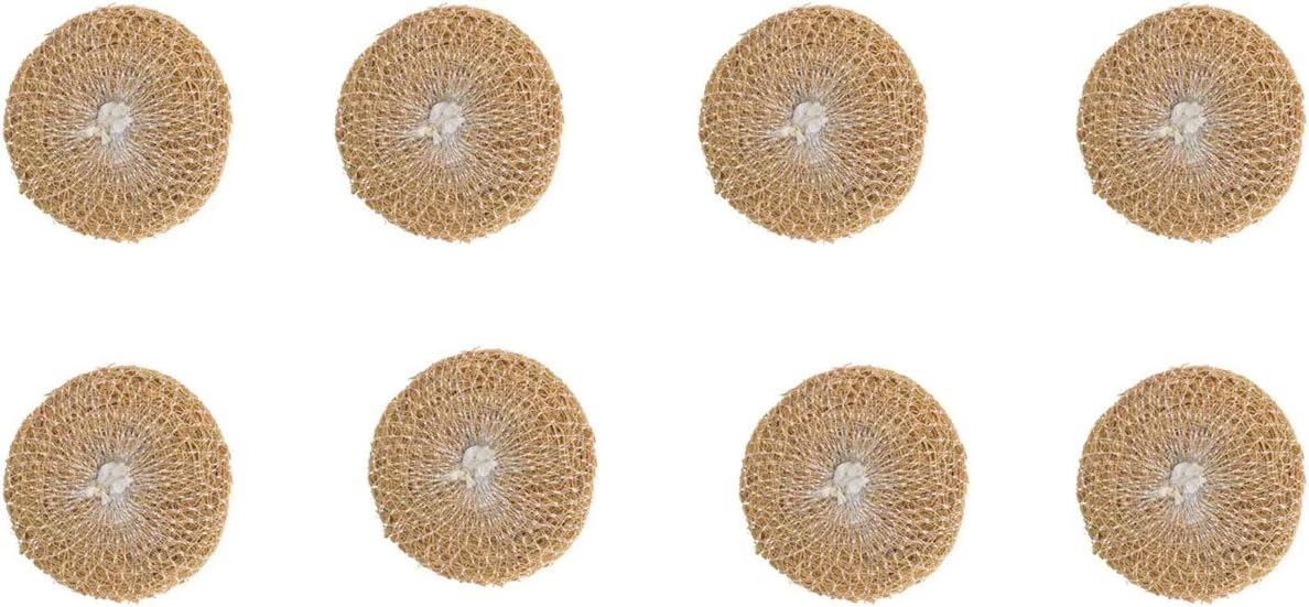 Pack of 8 - Vetiver Bath Scrubber makes Body Cool, Shiny, Prevents Skin Diseases
