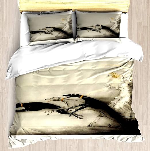 Amazon Com Ntcbed Vintage Art Deco Illustration Woman Walking Her