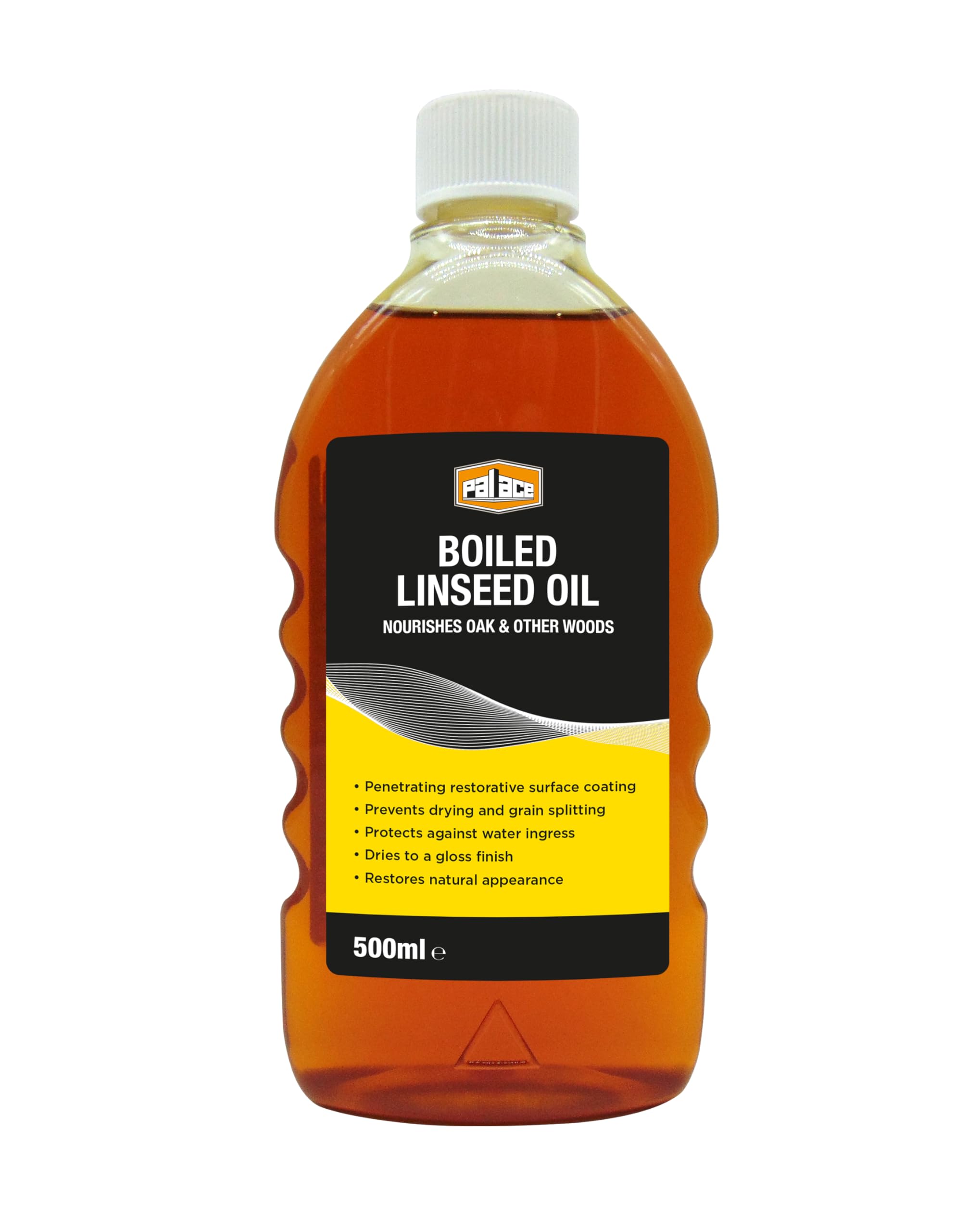 LANGLOW Boiled Linseed Oil - Premium Wood Treatment for Oak & Hardwood | Water Repellent Timber Protection | Enhances Wood Grain | Ideal for Outdoor Furniture | Available in 500ml & 5L