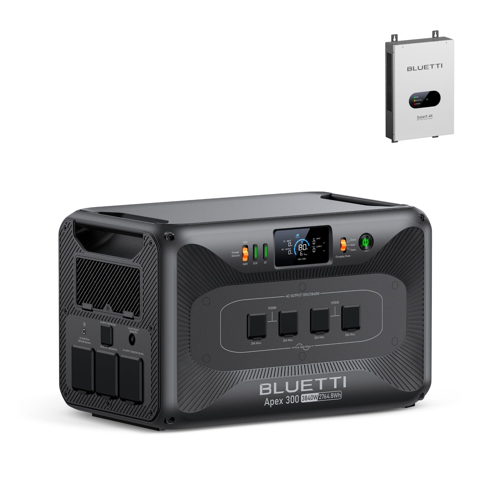 BLUETTI Apex 300 Portable Power Station with SolarX