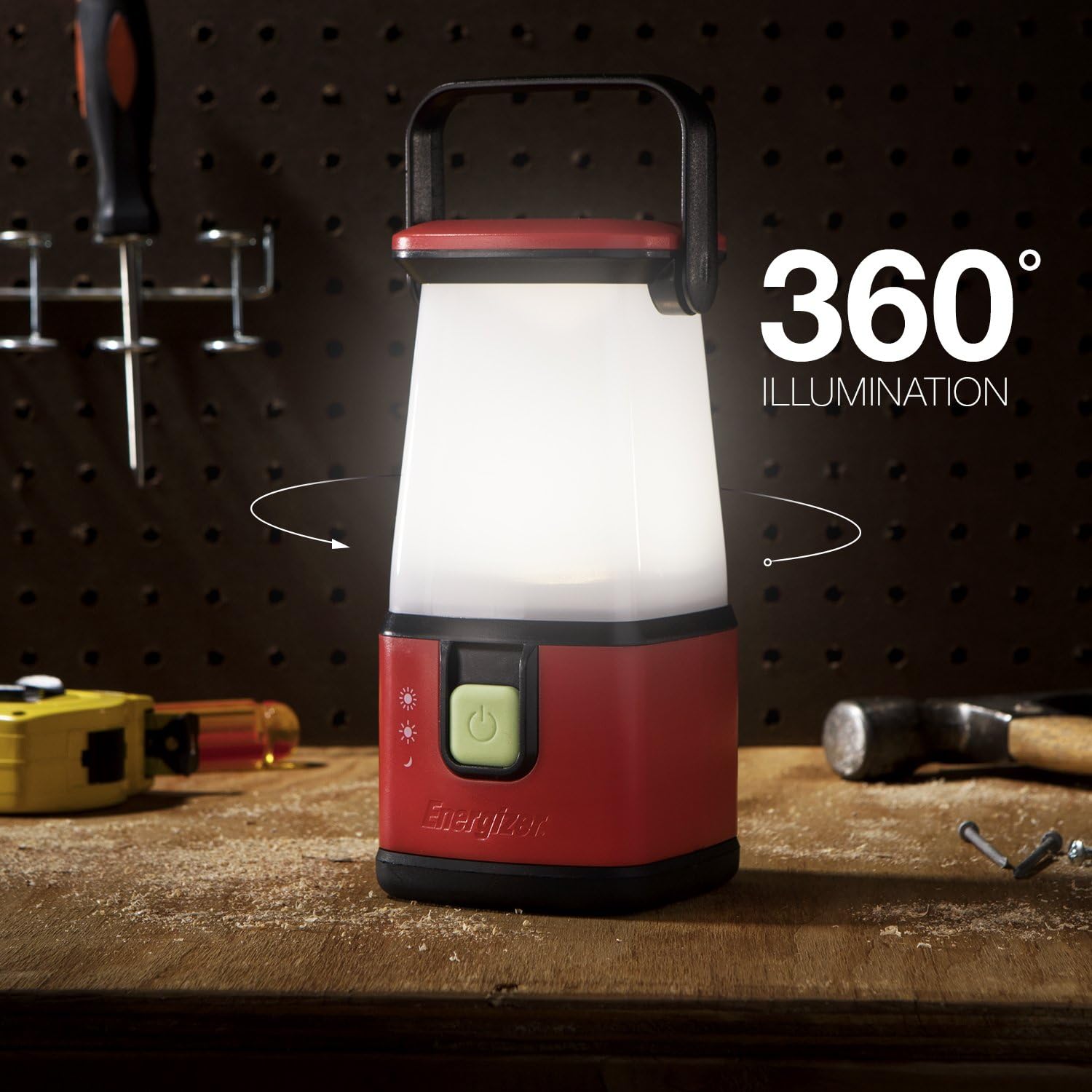 Energizer LED Camping Lantern Flashlight, 650 Hour Run-Time, 500 Lumens, IPX4 Water Resistant, Battery Powered LED Lantern - Use for Hurricane, Emergency Light, Camping: Sports & Outdoors