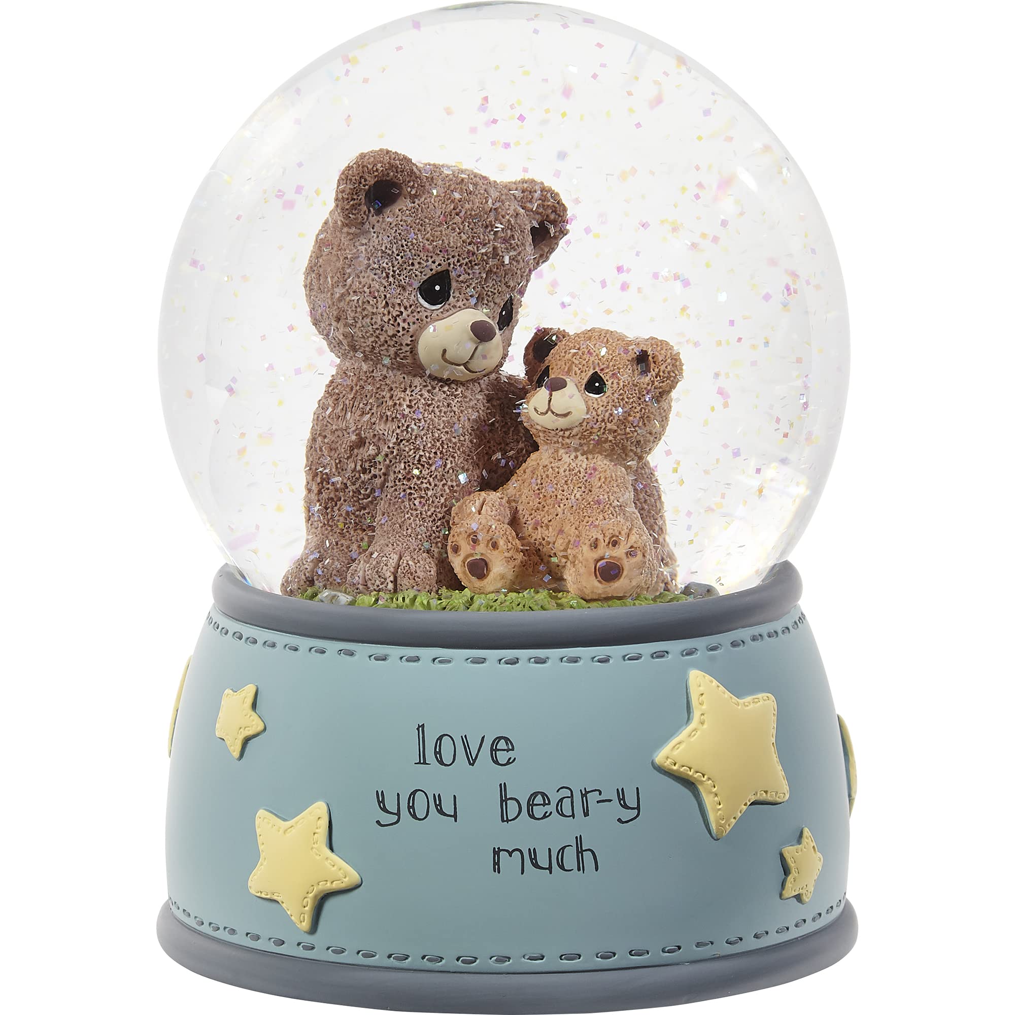 Precious Moments Baby Love Bear Snow Globe, White
