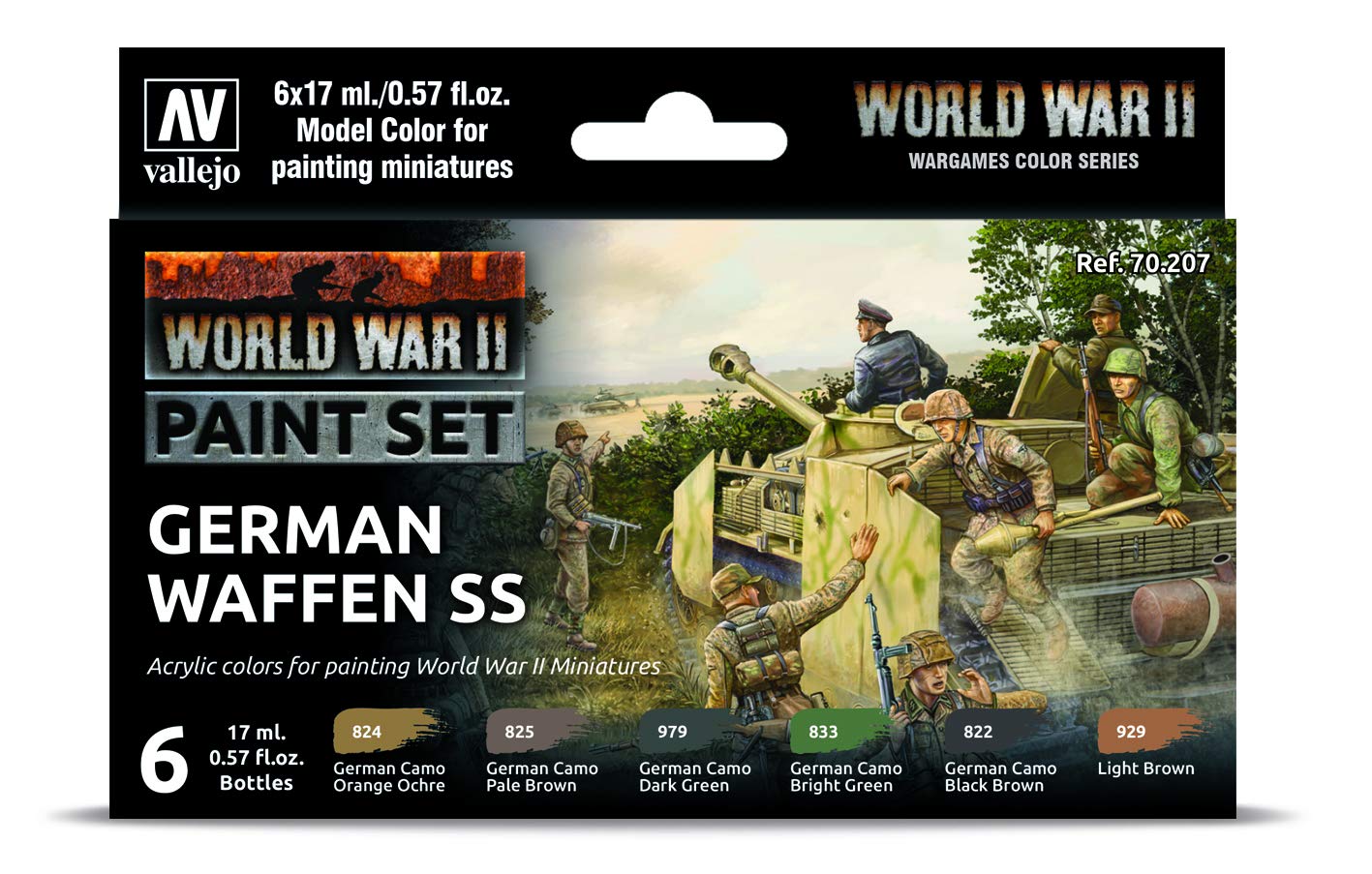Vallejo AV Model Color Set - WWII German Waffen SS (6)