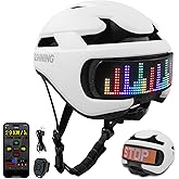 Smart Bike Helmet with Light: Bicycle Helmets for Adult Teens for Mountain & Road Cycling Electric Scooter Skateboard Skating