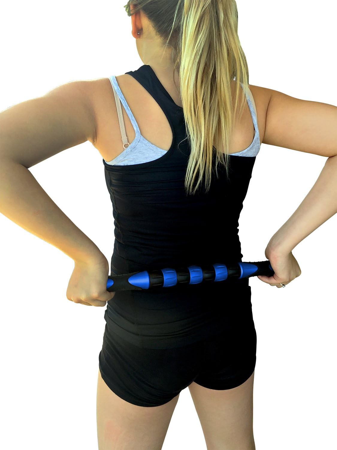 Elite Massage Roller Stick Targets Sore, Tight Leg Muscles to Prevent Cramps and Release Tension. It's Sturdy, Lightweight, Smooth Rolling and Thankfully This Lifesaver has Comfortable Handles.Blue: Sports & Outdoors